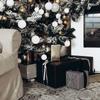 6pcs Xmas Hanging Decoartion Christmas Balls 6-8cm White Christma Tree Hanging Ball New Year DIY Gifts Glitter Christmas Balls