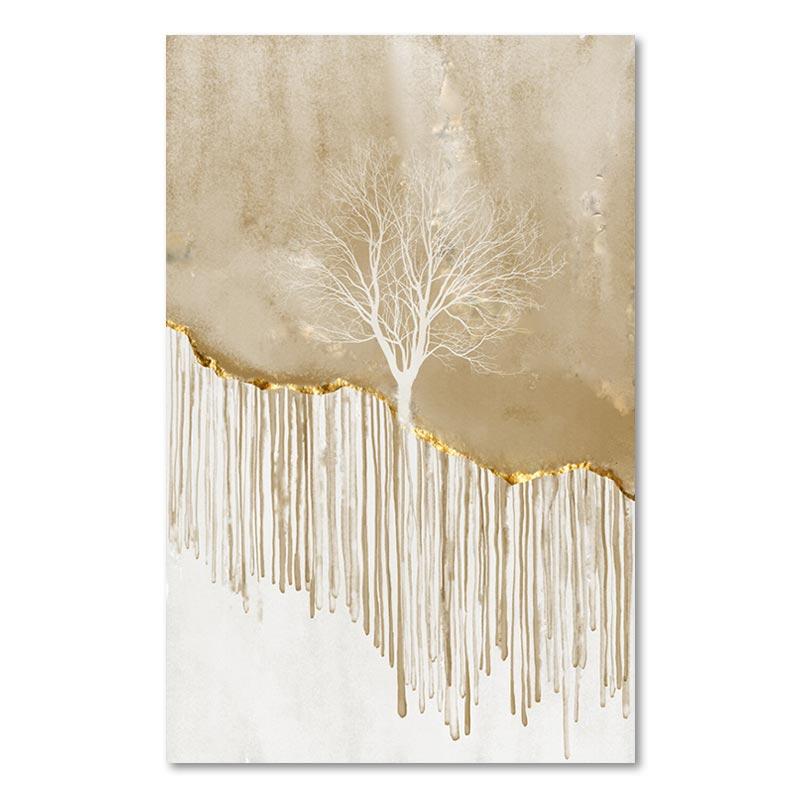 Chinese Style Plum Blossom Painting Decoration Poster Red Crowned Crane Giraffe Light Luxury Poster For Corridor Home Decor