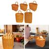 Hanging Storage Basket Wall Mounted Kitchen Sturdy with Handle Flower Holder Multifunctional