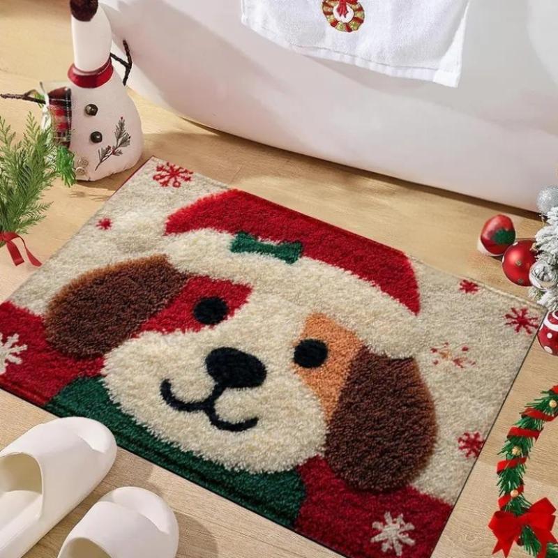 

Christmas Door Mat Red Santa Claus Outdoor And Indoor Gingerbread Deer Carpet New Year 2026 Merry Christmas Home Decor Foot Mat A