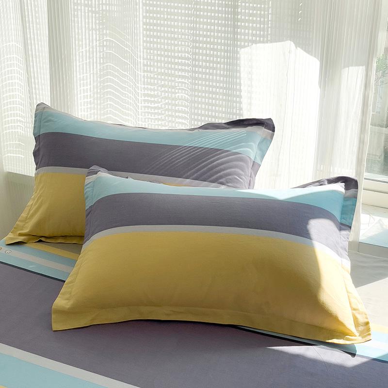 Set of Two Pure Cotton Pillowcases, 48x74cm - Pillow Core Covers [Pair Only]
