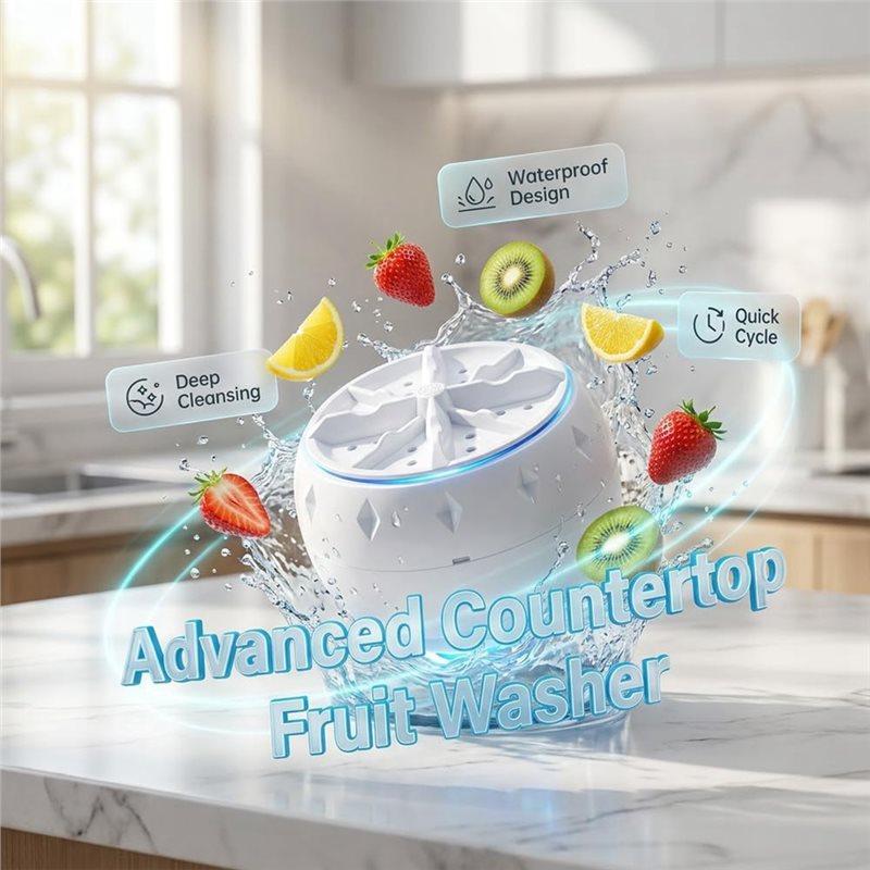 B97A-Gemüsewascher für die Küche Tragbar Haus Obst und Gemüse Waschen für Tuch - Fortgeschrittener Obstreiniger