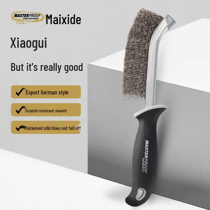 MASTERPROOF Knife-shaped Long Handle Stainless Steel Wire Brush