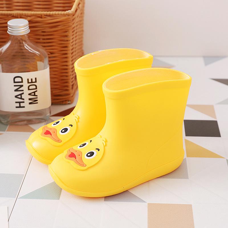 Little Duck Children's Cartoon Rain Boots - Cute Waterproof Boots for Toddlers and Kids
