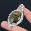 Daughters Day Sale Natural Coffee Bean Jasper 925 Silver Mother Pendant Jewelry