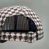 Houndstooth Color Block Baseball Cap Cotton New Men Women Sunscreen Check Versatile Fashion Casual Ventilate Street Retro Casual