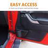 Front Door Net Pocket Storage Box Organizer For Jeep Wrangler JK 11-17 Black NEW
