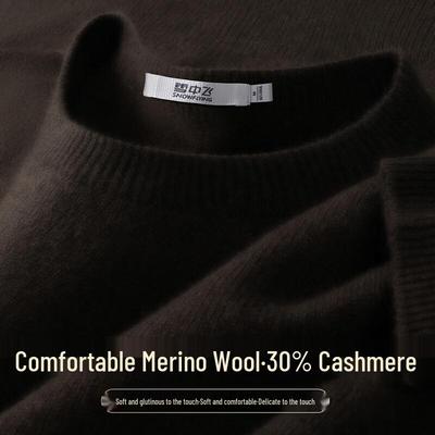 Women's 30% Cashmere Blend Crew Neck Sweater