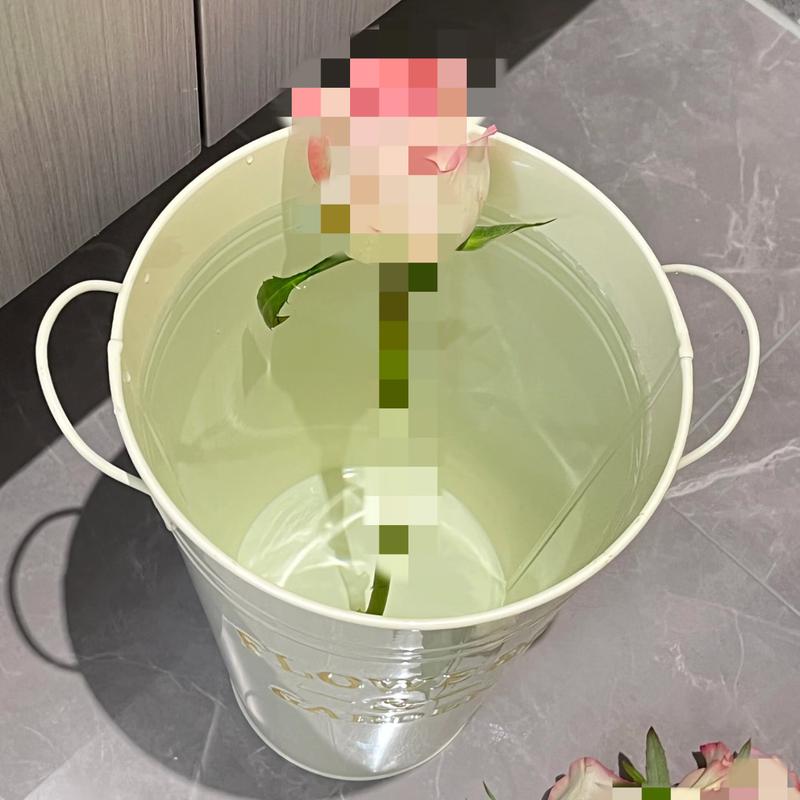 Elegant Tall Metal Floor Vase