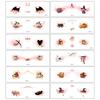 12pcs Waterproof Halloween Face Tattoo Portable Halloween Bat Face Stickers  Enhance Atmosphere