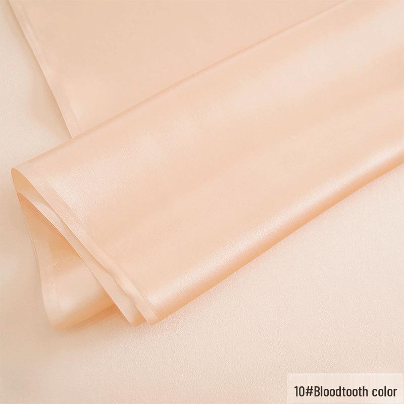 Huahong 16mm Maulbeerseide Crêpe Satin Stoff, Mehrfarbig, 114cm Breite