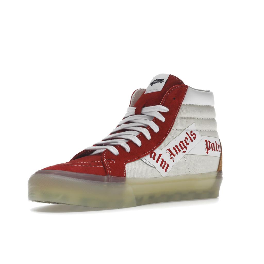 Palm Angels X Vans Sk8-Hi VLT LX Chili Pepper Unisex Sneakers Red Chipmunk VN0A3MV777W