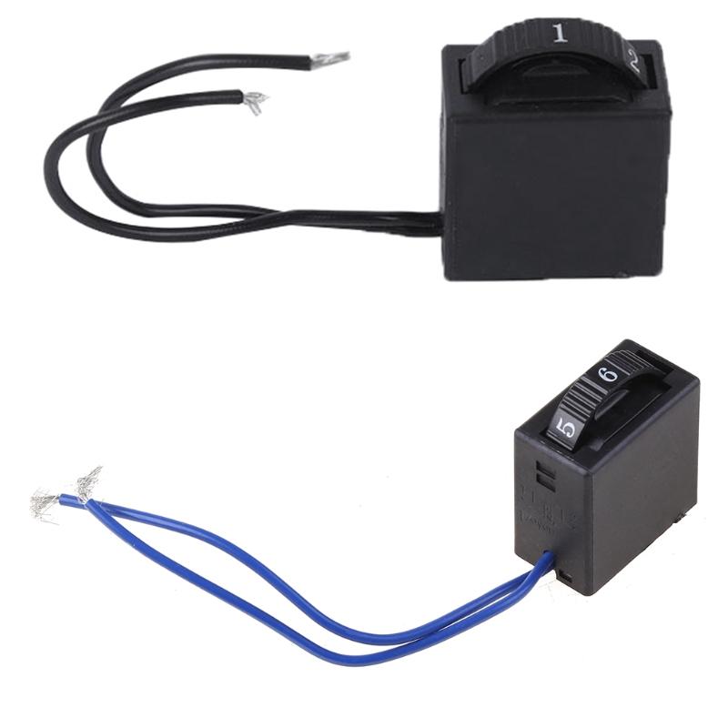 Electric Grinder Speed Switch 250V 6A Electric Grinder Jig Saw Switch 6-speed for Curve Polishing Sanding Machine
