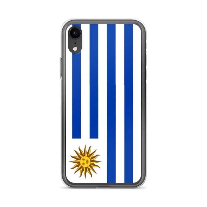 Coque pour iPhone - PIXELFORMA - iPhone XR - Drapeau de l'Uruguay - Sopa de silicona - Diseño léger