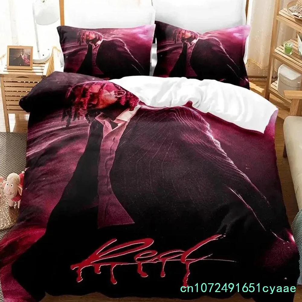 Juego de Cama Playboi Carti Individual Twin Full Queen King Size Juego de Cama Dormitorio de Niños Adultos Juegos de Funda Nórdica Impresión 3D