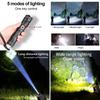 Multifunctional LED Flashlights Telescopic Zoom Outdoor Strong Light Flashlight Hand Lantern
