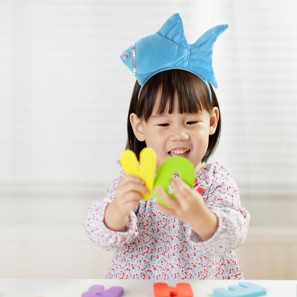 TOYANDONA Fish Headband, Goldfish Headband, Funny and Cute Animal Headgear, Halloween Plush Hair Accessory, Face Washing, Cosplay, Costume Parties,