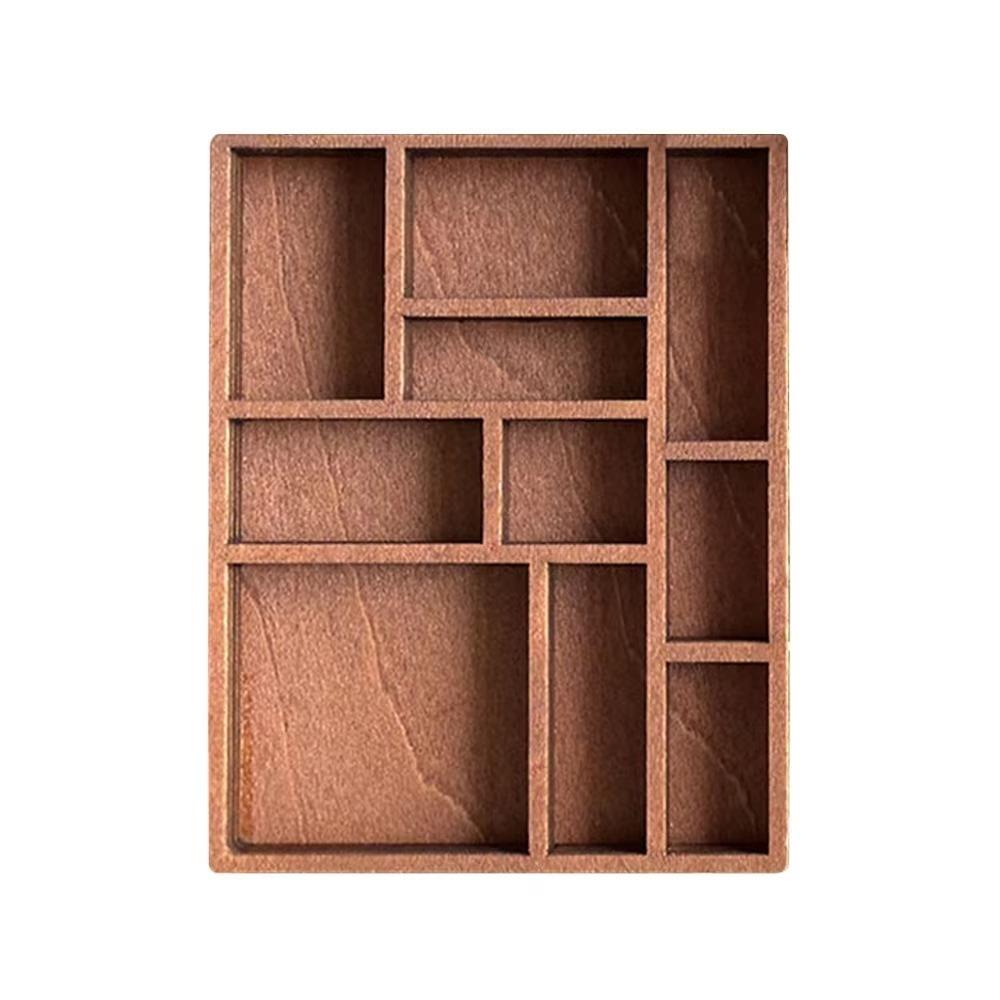 Miniature Crystal Mini Jewelry Holder Multi Compartments Dollhouse Shelf  Doll House Decor