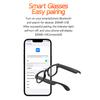 AI Translation Smart Glasses Built-in Mic & Speakers 144 Language BT Audio Sunglasses for Office Driving Cycling Outdoor Sports