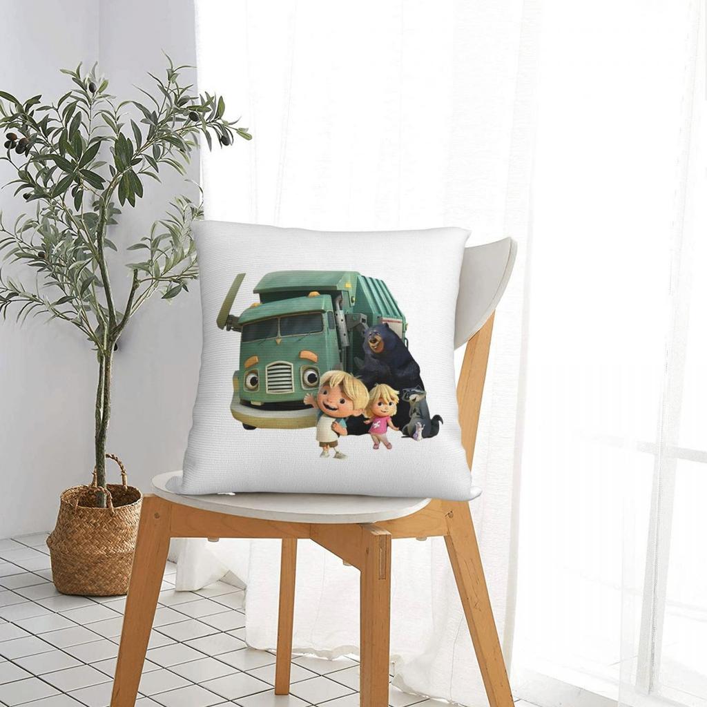 Trash Truck Netflix Square Pillowcase Pillow Cover Cushion Throw Pillow For Home Bedroom Car