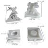 Easter Rabbit Silicone Moulds 3D Rabbit Candle Holder Epoxy Resin Casting Moulds for Candle Holder DIY Home Decorations