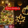 Maple Leaves Pumpkin LED Lights with Suction Cup Halloween Window Lights Halloween Lights Decorations Thanksgiving Decorations