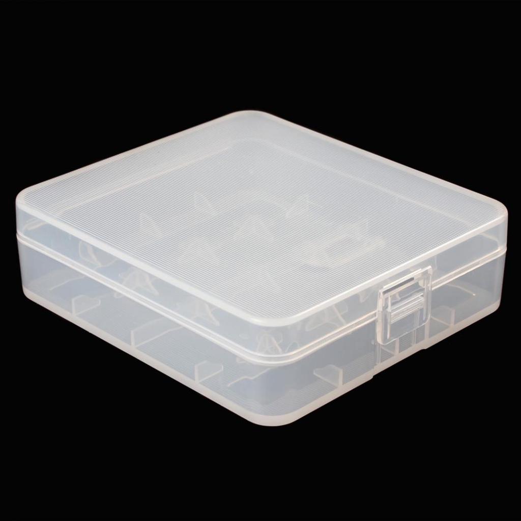 Portable Hard Plastic Case Holder Storage Box for 4 X 18650 Batteries
