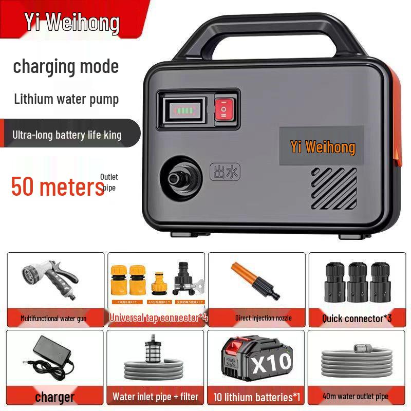 Rechargeable Water Pump for Agricultural and Garden Irrigation Systems