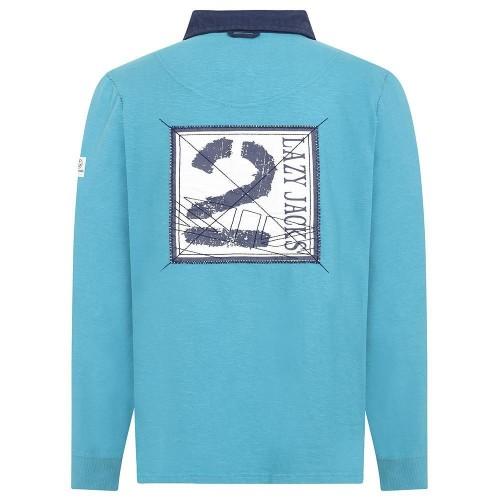 Lazy Jacks Mens Contrast Collar Rugby Shirt