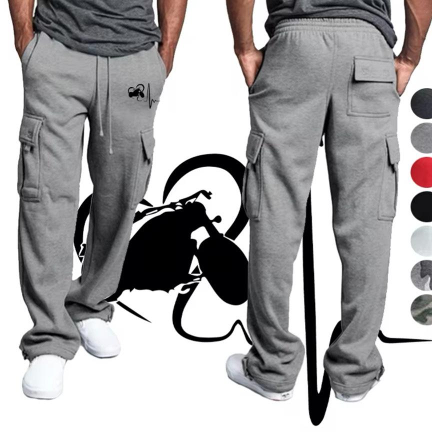 New Multi-pocket Men's Overalls High Street Trendy Brand Casual Retro Men's Long Pants