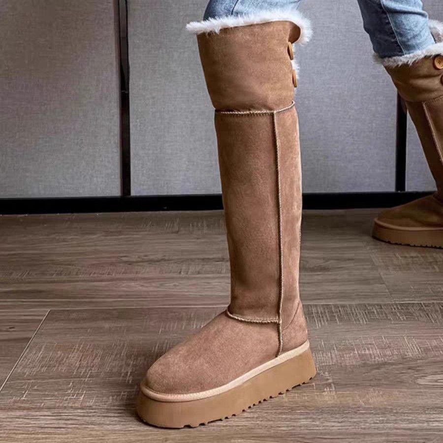 Women's thick-soled winter flip-flop two wear lightweight warm anti-cold padded snow boots non-slip wear casual sneakers long cotton boots