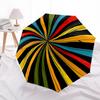 1pc Color Wheel Automatic Folding Umbrella - Design, Durable Iron Frame for Travel, Outdoor, Beach Fashion Accessory a0920017