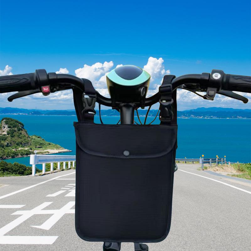 Universal Handlebar Storage Bag for Electric Bike Bicycle Waterproof Durable Material Easy Installation Front Mount Carrying Pouch