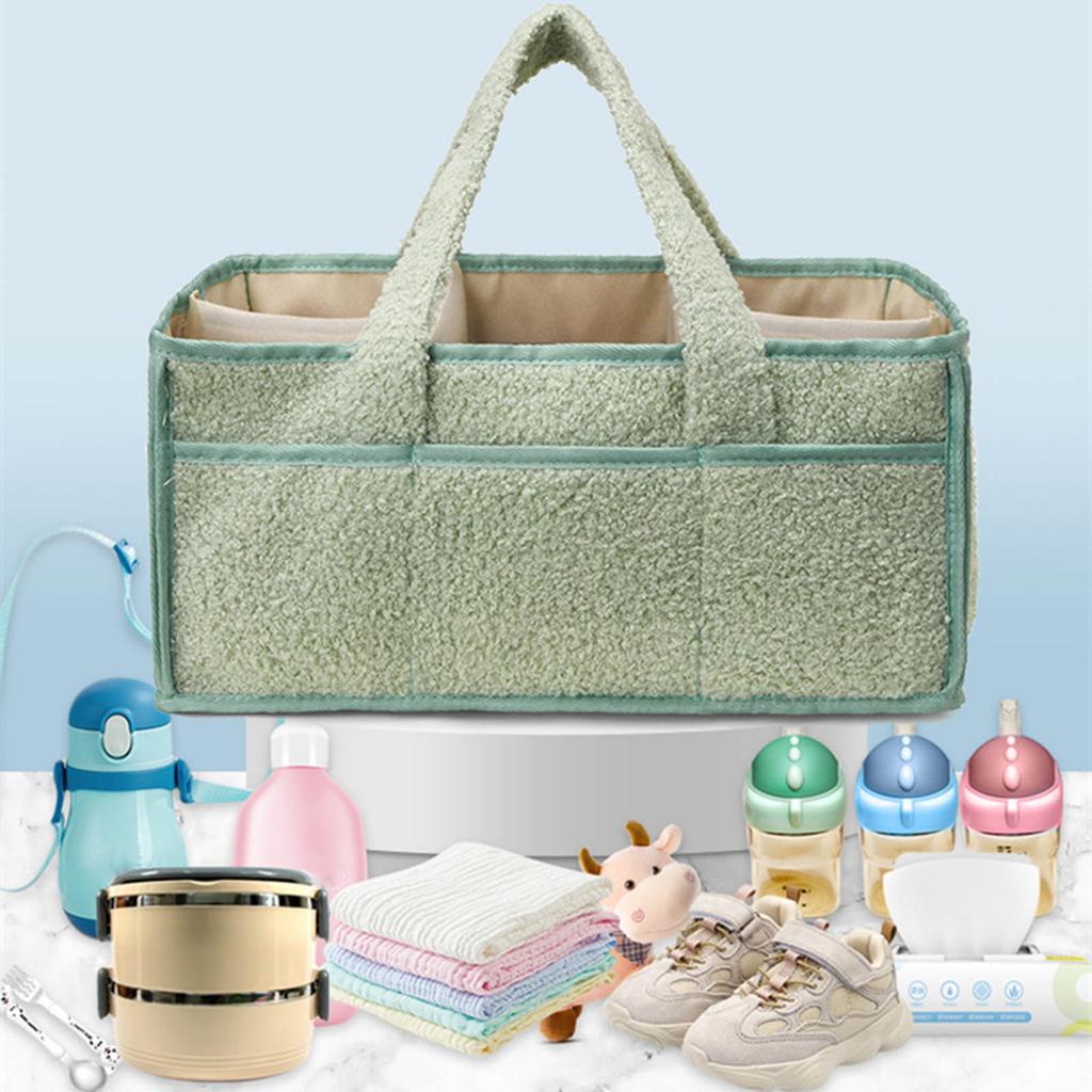 Spacious Baby Diaper Storage Bag Organiser for Organizing Essentials New Mom Handbag Enjoy Car Travel Convenience