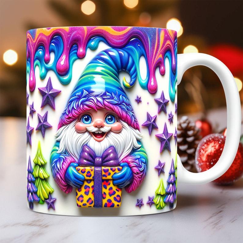 3D Christmas Christmas Ceramic Coffee Maker Cup Tea Cup Gnome Underground Treasure Patron Saint