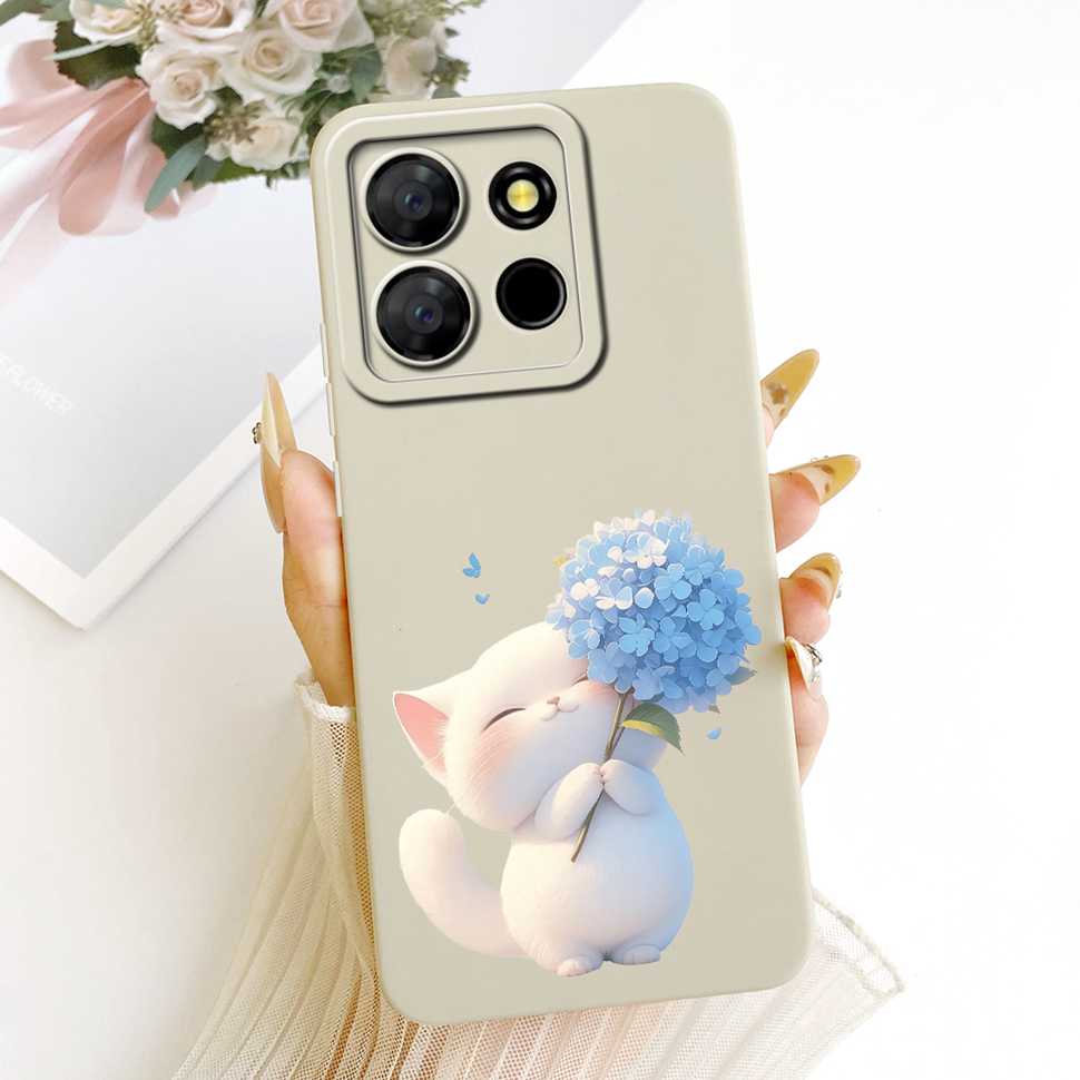 For Infinix Smart 7 Plus Case Beautiful Butterfly Cover For Infinix Smart7 Plus Smart7Plus Silicone Soft Phone Shell Capas 6.6"