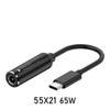 5V 9V 12V USB C 5,5X2,5 7,4X5,0 4,5X3,0mm Stecker DC zu Typ C Konverter PD 65W Netzteil