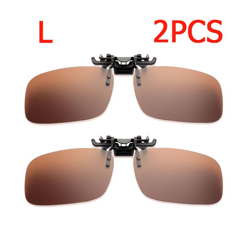 1/2PCS Women Men Glasses Lenses Polarized Sunglasses Clip On Flip Up UV 380 Driving Fishing Night Vision Glasses Clips