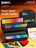 ENMY 1/24/80 Kleuren Direct Vloeibaar Acryl Markers Met Tas Zachte Punt Niet-Transparant Kunst Markers Schoolbenodigdheden Schrijfwaren
