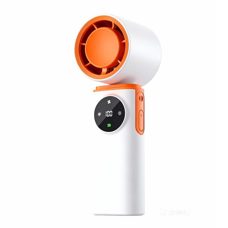 2026 New High-Speed Cooling Portable Handheld Fan with Digital Display - 199 Levels 60*62*181.4mm
