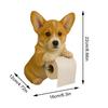Cute Dog Shaped Paper Towel Holder Toilet Paper Holder Resin Decorative Pendant