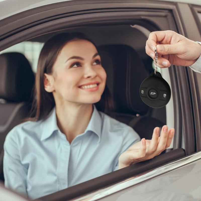 Car Key Cover Silicone Protector Anti Drop Design Ergonomic Shape Quick Installation Multiple Color Option Weatherproof