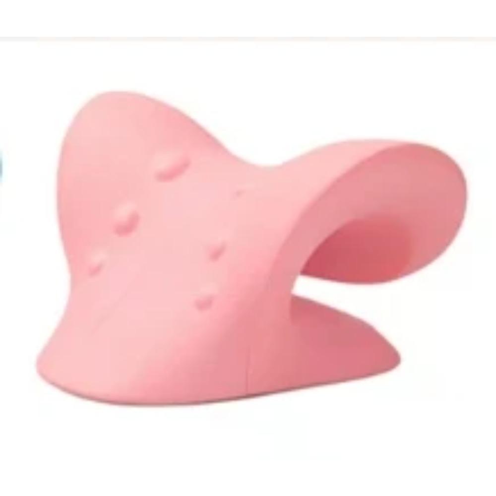 

Растяжка шейного отдела позвоночника Расслабитель шеи и плеч Устройство для расслабления шейных мышц Подушка для массажа плеч Коррекция позвоночника розовый