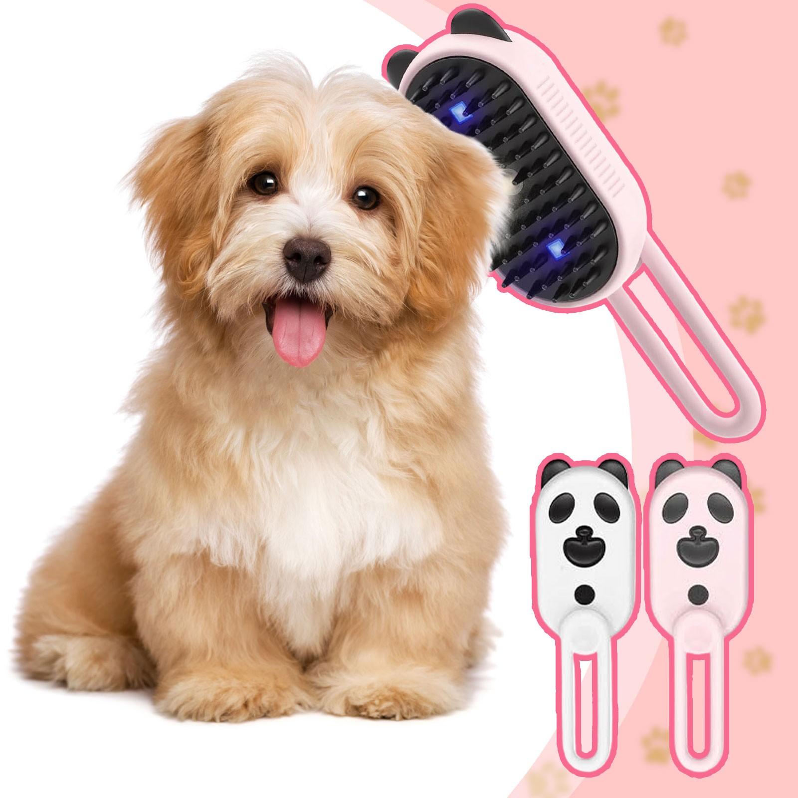 

Паровая щетка для груминга домашних животных, используется для массажа и чистки шерсти домашних животных One Size розовый