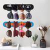 Contemporary Waves Pattern Eyeglass Wall Organizers Plastic Glasses Display Perfect For Small Space And Renters