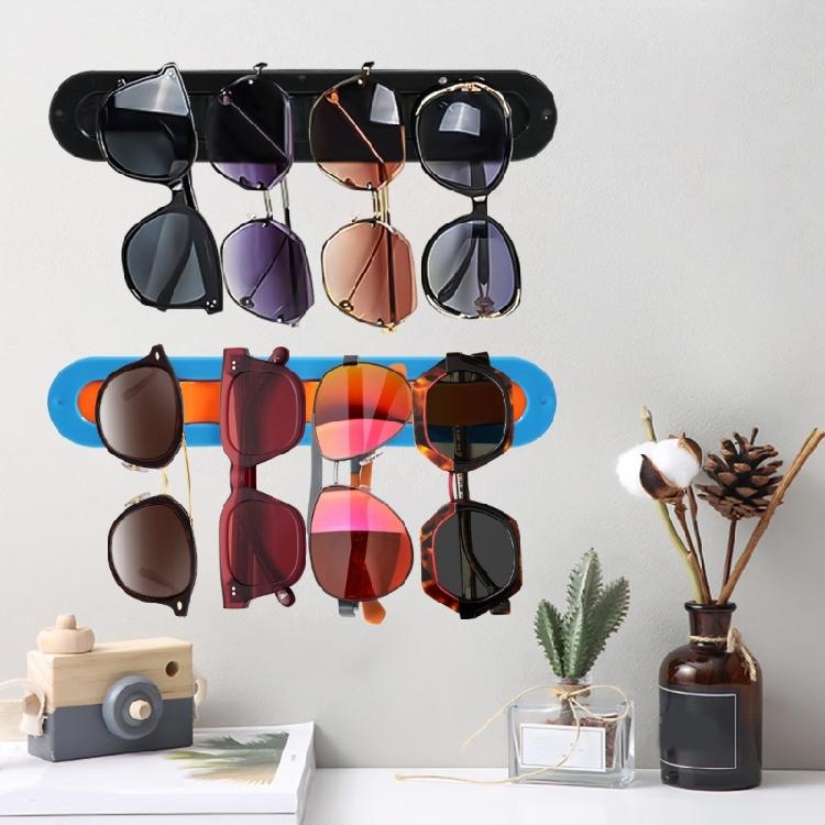Contemporary Waves Pattern Eyeglass Wall Organizers Plastic Glasses Display Perfect For Small Space And Renters