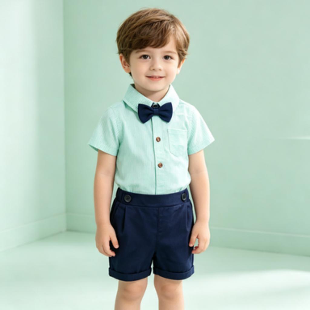 Baby Boy Short Sleeve and Shorts Set for Infant Toddler - 2 Piece Outfit