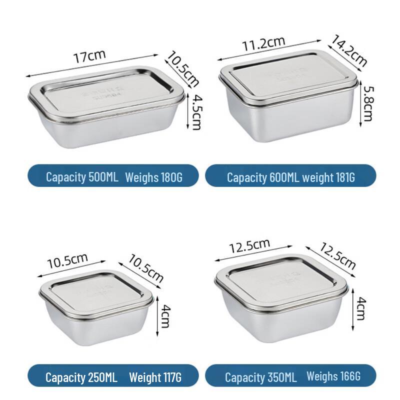 Lijia Stainless Steel Food Preservation Containers with Lids