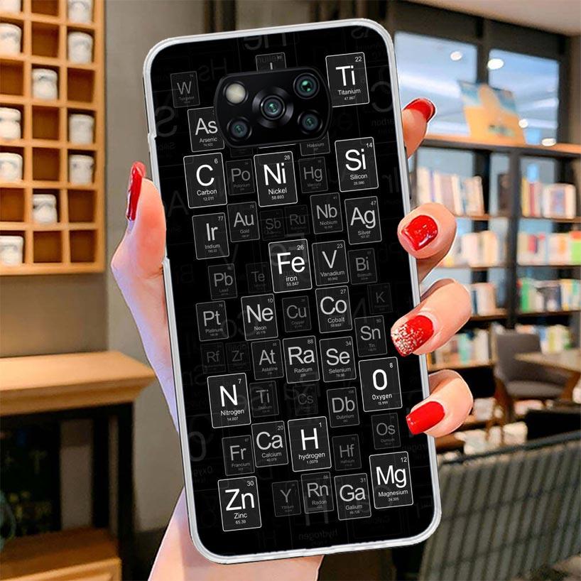 Physics Chemical Mathematics Cover Phone Case For Xiaomi Poco F7 Ultra X7 X6 X5 Pro M7 Redmi 15C 15 13C 13 12C 12 10C 10 9A 9C 9
