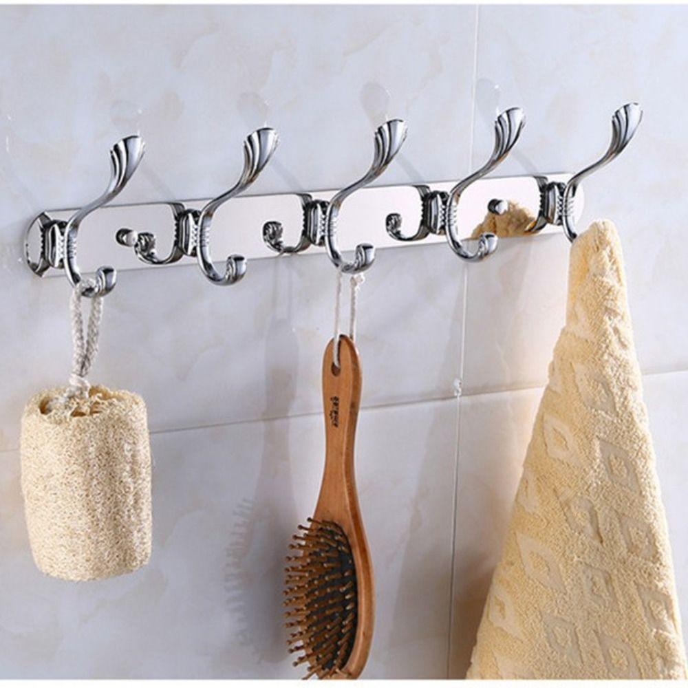 Stainless Steel Wall Hooks High Capacity Chrome Finish Towel Hook Gold Finish Brass Construction Clothes Hook